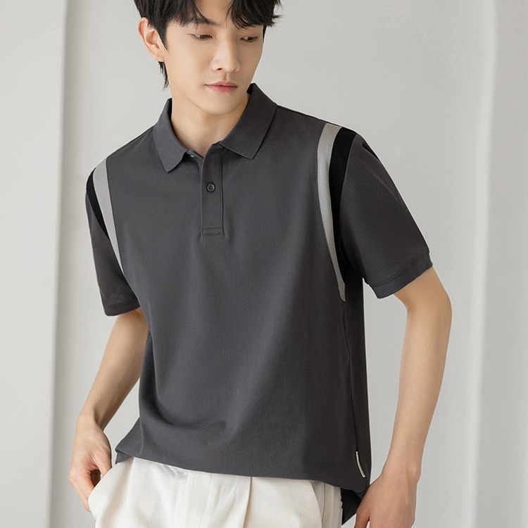 Lapel T-shirt Polo Shirt Men's Short-sleeved Summer Thin Korean Style Loose Men's 2022 New Business Casual T-shirt