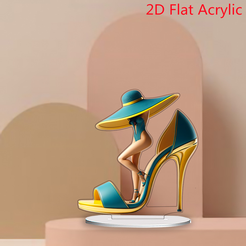 Ventas transfronterizas de dibujos animados de belleza zapatos de tacón creativos para el hogar sala de estar decoración de escritorio de alta calidad regalos