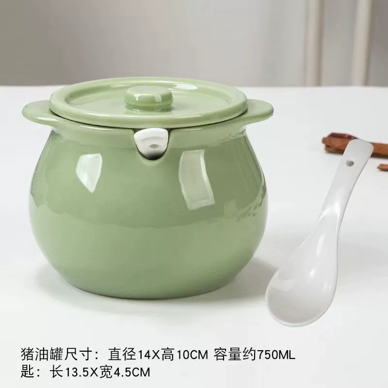Керамические банки для специй — анкоры для сала и соли с крышкой и ложкой, варианты 300 / 750 / 1400 мл