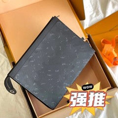 男性の新型洗面ビジネス男性バッグ軽贅沢カジュアルバッグ老花大容量封筒バッグファッション