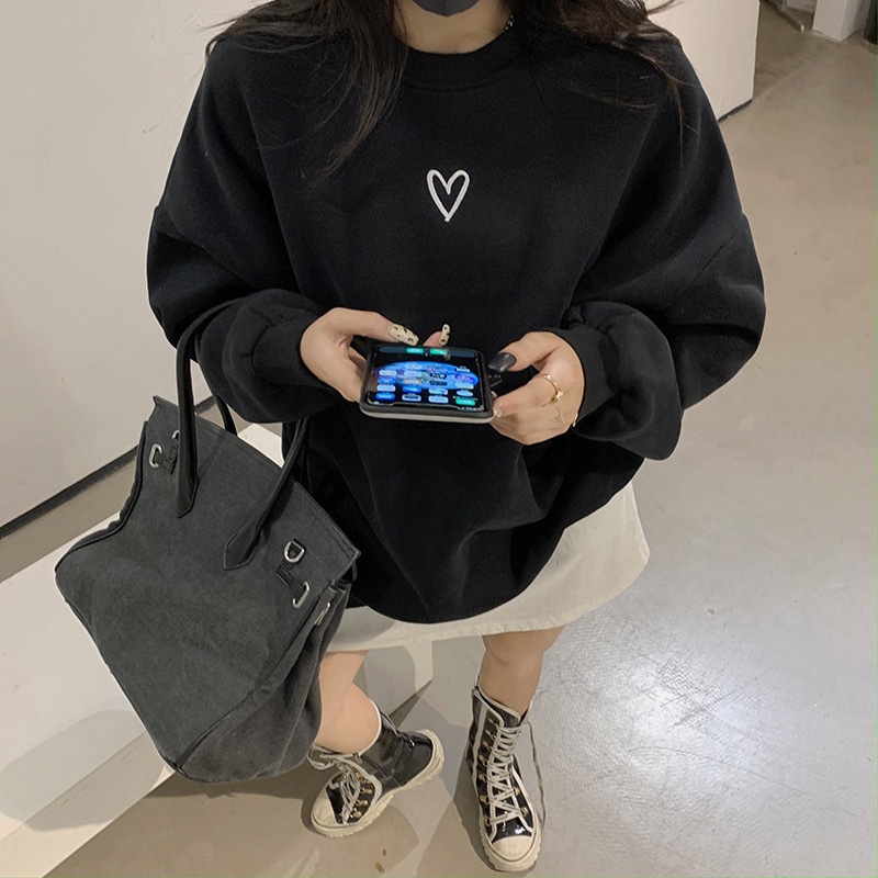 Women's Hoodies Long Sleeve Elegant Streetwear Heart Shape display picture 11