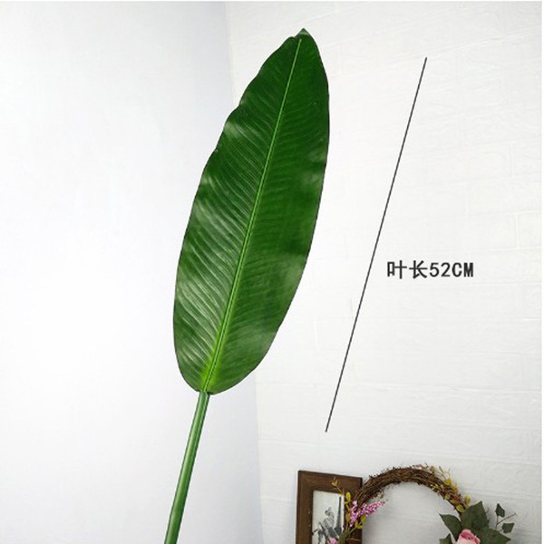 Simulated bird of paradise leaves