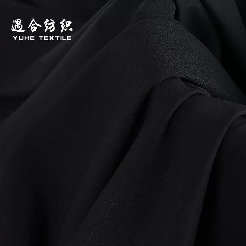 50D纯涤棉感春亚纺 全涤高弹里布50D 细平纹布料里布手感软微弹