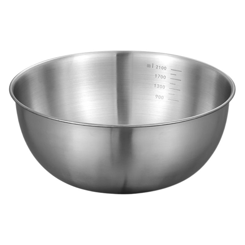 Korean salad basin stainless steel Egg Bowl thickened salad bowl cooking basin baking mixing bowl salad Basin multi-purpose bowl