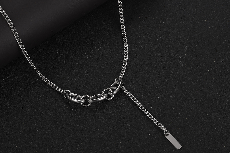 Collana con nappa personalizzata con naso di maiale per donna con design alla moda in acciaio al titanio e vento freddo, dolce e fresco,_voghion.com