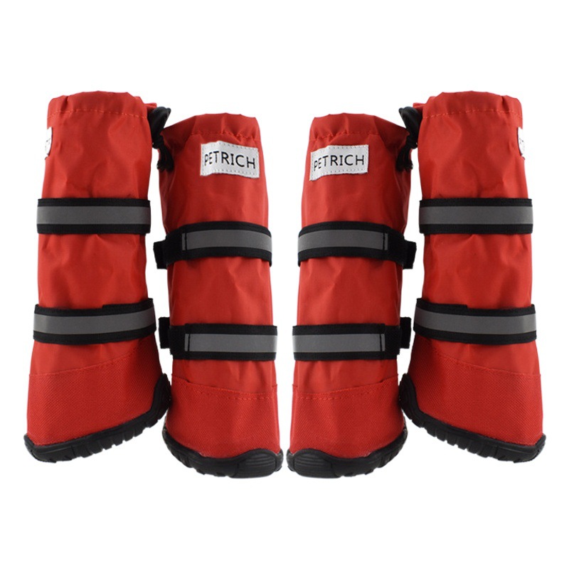 Amazon suministro directo mascotas perro botas largo perro zapatos viento cálido invierno largo zapatos de nieve