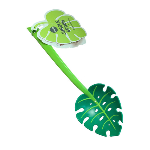 Large leaf spoon, home salad spoon, creative noodles, dumplings, hot pot colander, cooking turtle leaf spoon