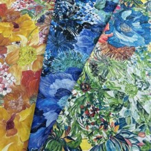 LIBERTY：Marina Seaflower大丽花 全棉100支高密府绸 新疆长绒棉