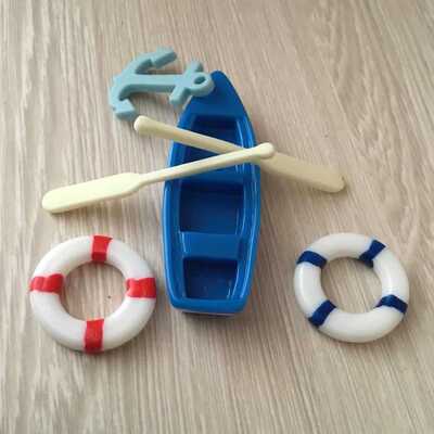 浆小船船瞄海洋瓶 海景造景摆件 DIY组装摆件配件素材