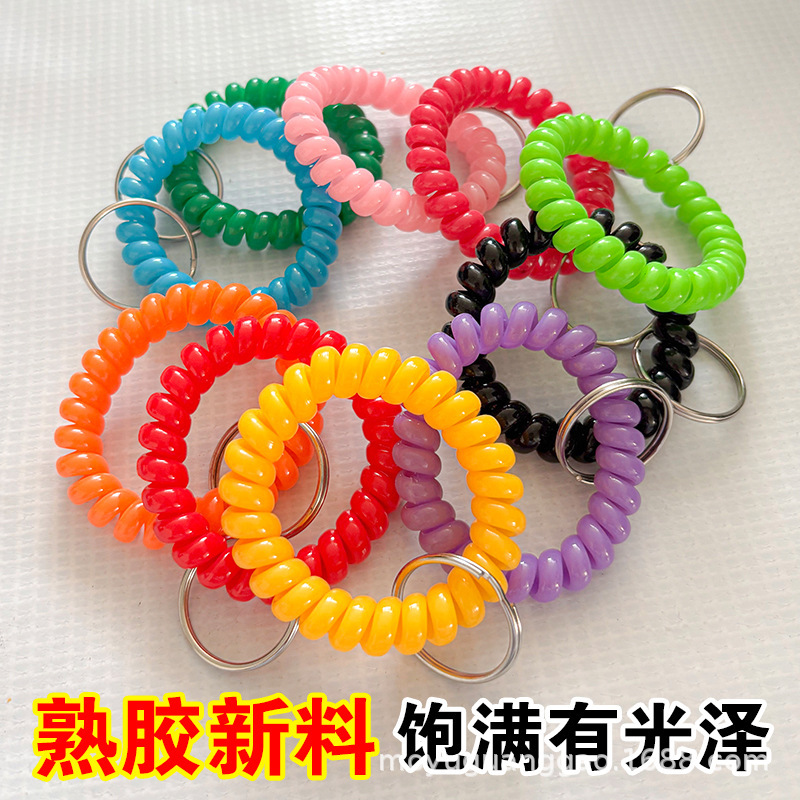 Metal Key Tags for Sauna and Bath Centers, Digital Number Tags, Plastic Spring Wristbands, Durable Keychains