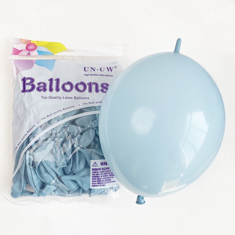 Globos con Cola de 10 Pulgadas para Fiestas, Color Sólido