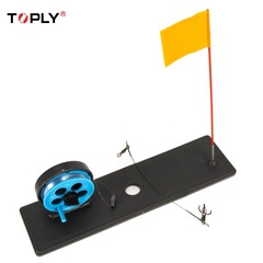 Cross-border winter ice fishing in snowy ice fishing flag, portable automatic floating square fishing platform, ultra-short ice fishing rod wholesale