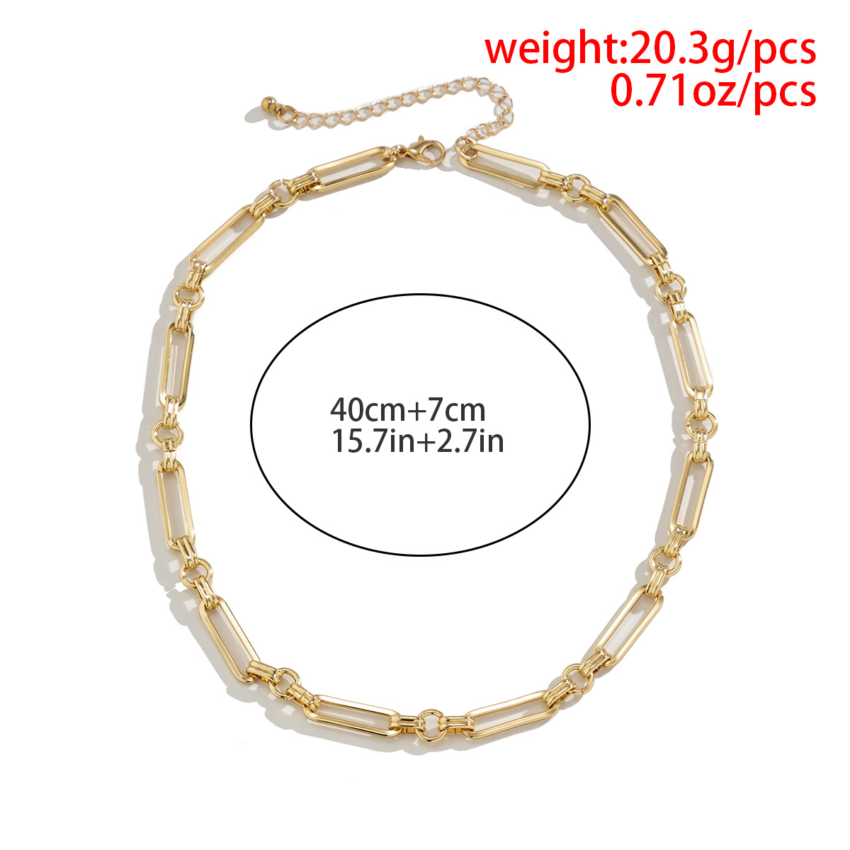 Streetwear Solid Color Iron Plating Womenu0027S Choker