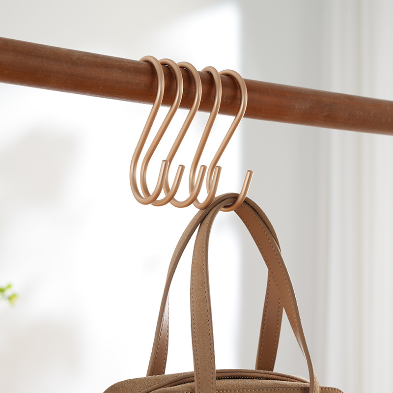 Household Multi-functional Aluminum Alloy Hook S-shaped Hook S-shaped Hook for Kitchen and Bathroom Multi-purpose S-shaped Hook Metal S-hook Hanger