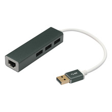 USB 3.0�Dǧ�׾W��+3��HUBһ������չ�]100M�W��RJ45�W���D�Q��