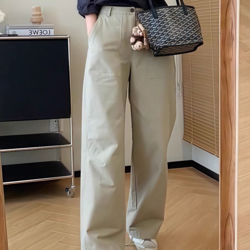 直筒西装裤大码女装显瘦休闲百搭春季新款长裤女夏时尚2025年高腰|undefined