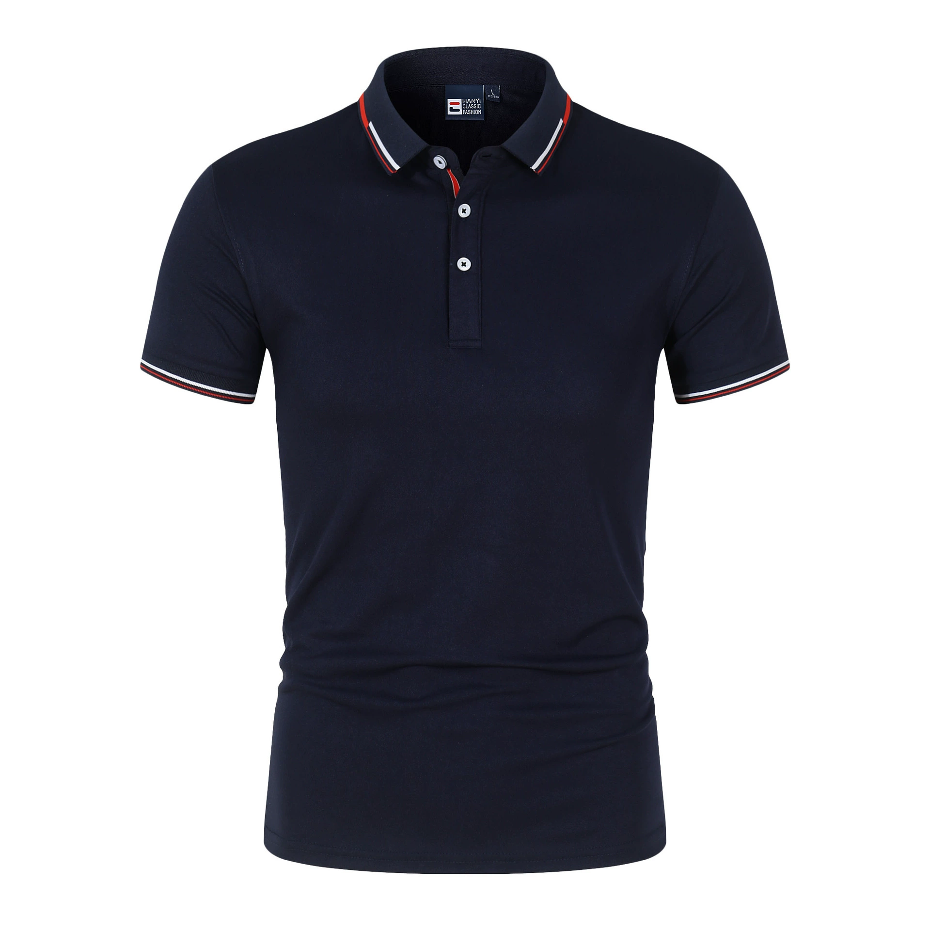 2024 новая трансграничная однотонная мужская рубашка-поло, внешняя торговля, легкая футболка с воротником-стойкой больших размеров, Европейская и американская свободная Мода с короткими рукавами