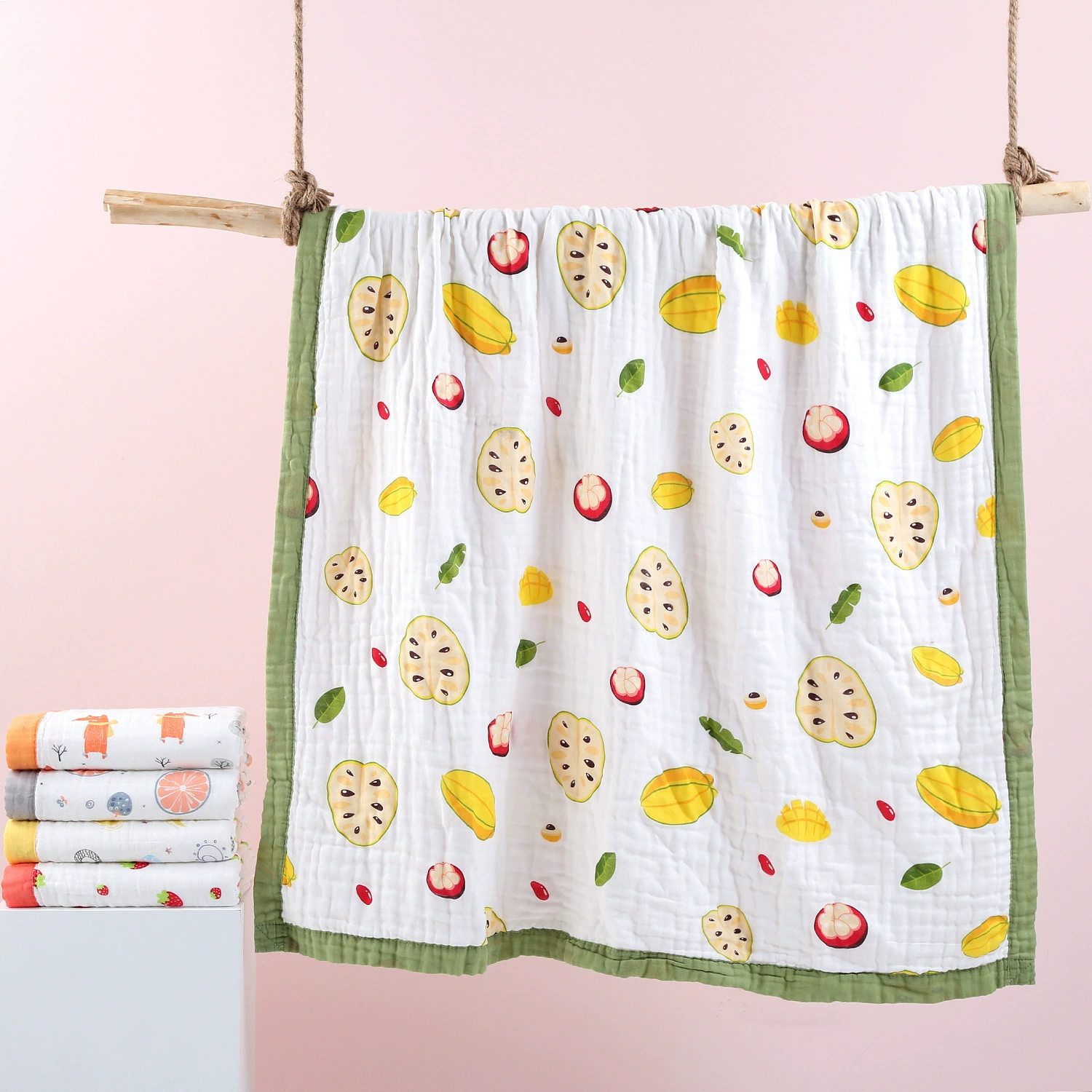 Children's gauze soft bath towel, duvet for new born, water absorbent