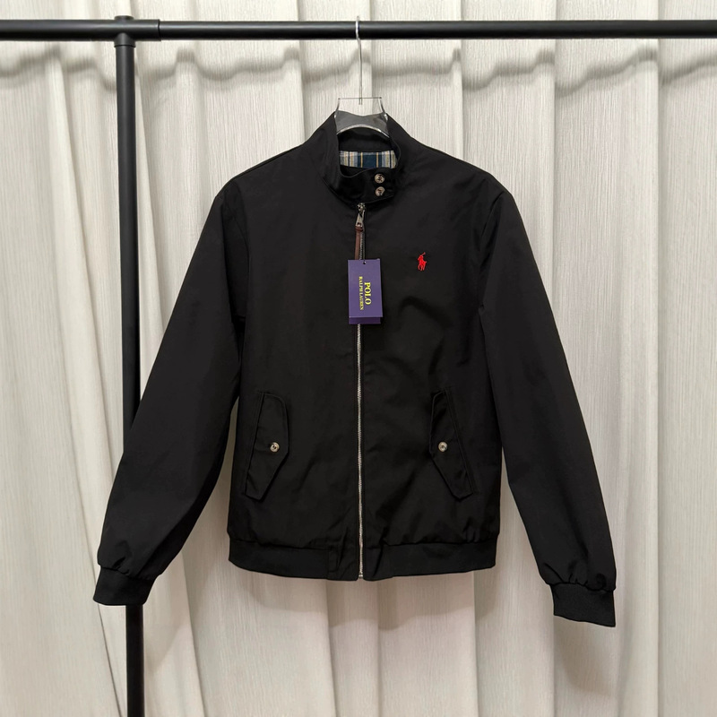 Ralph Lauren Embroidered American Retro Veteran Harrington Jacket for Men Vintage Pilot Old Money Style Coat Ralph Lauren Embroidered American Retro Veteran Harrington Jacket for Men Vintage Pilot Old Money Style Coat