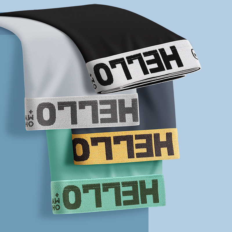 Ropa interior sin costuras de seda de hielo, pantalones bóxer antibacterianos deportivos de primavera de secado rápido y húmedo para hombres, pantalones bóxer finos transpirables para adolescentes