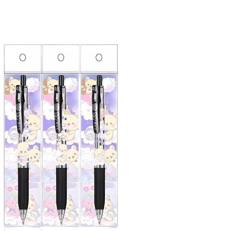 ZEBRA 日本ゼブラ限定 第2弾 スカイマシュマロ リラックマ DIY プレスライティング ブラックゲルペン|undefined
