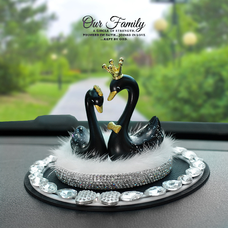 Nuevos adornos de automóvil cisne, adornos de automóvil creativos, adornos de consola central, adornos de aroma, artículos de automóvil para mujeres