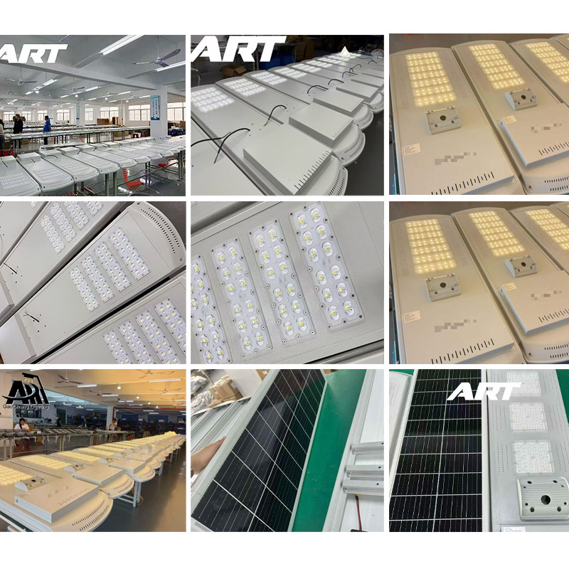 Farolas solares transfronterizas iluminación automática súper brillante al anochecer proyecto de alta potencia iluminación al aire libre LED farolas de poste alto