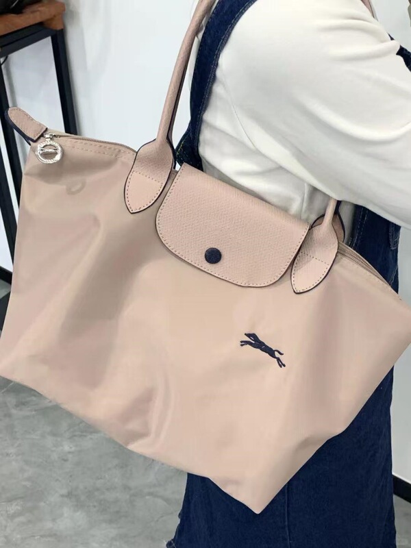 フランス龍包70周年刺繍餃子包片肩包手提げ特包ナイロン包折り畳み女包|undefined