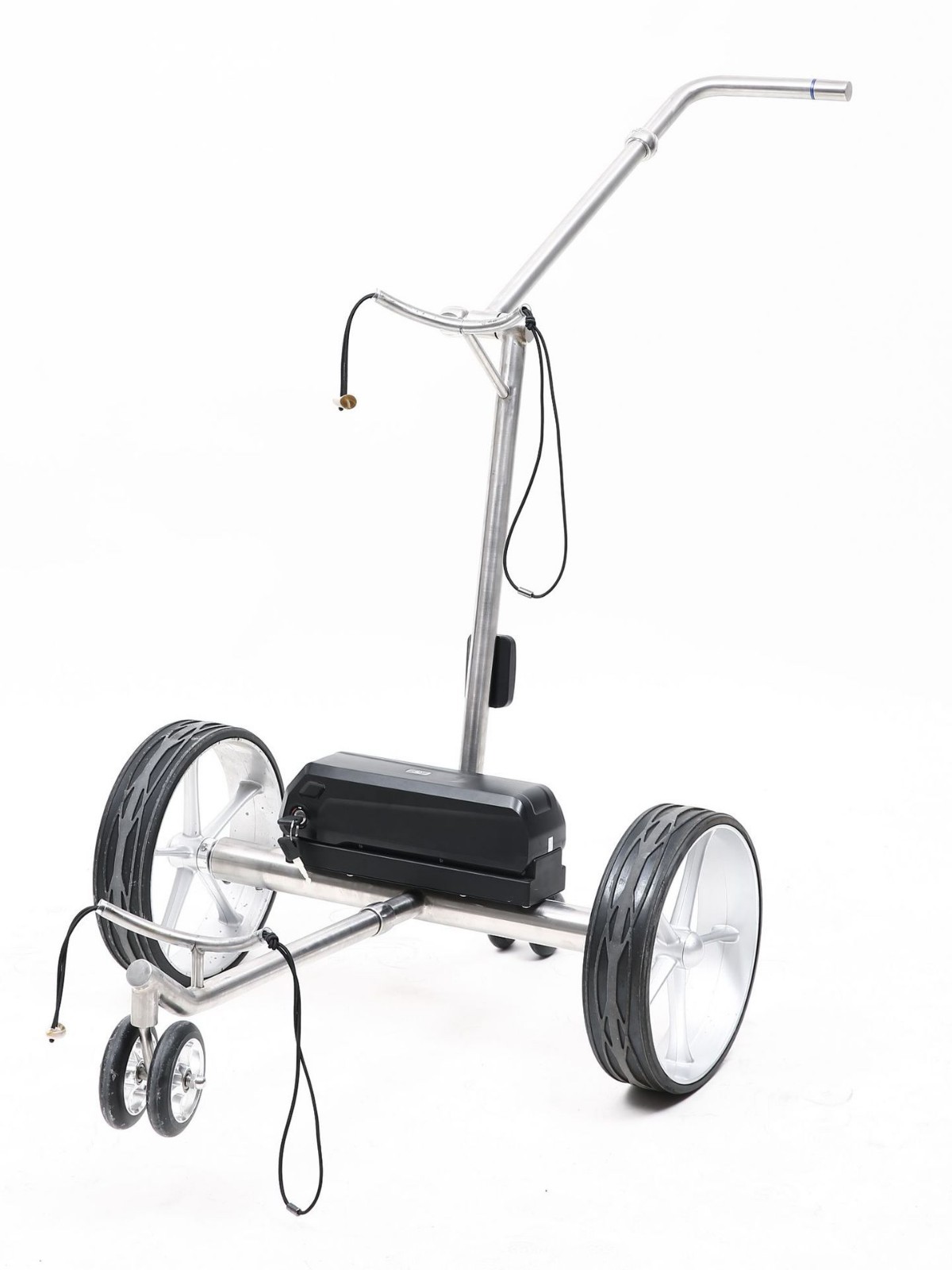 Golf inteligente sigue el coche de tres ruedas plegable 304 acero inoxidable transfronterizo suministro de productos de comercio electrónico fabricante