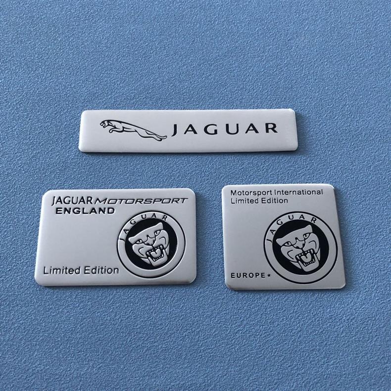 Suitable for Jaguar F-PACE car stickers, XJL car emblems, XFL rear tail emblems, XEL body stickers, and car modification metal stickers