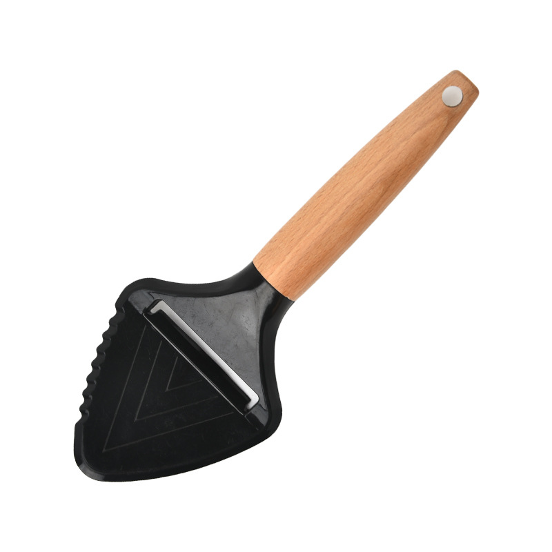 Mango de madera queso pala pizza cuchillo rodillo raspador cuchara de helado cuchillo de peeling sacos de cocina gadget set