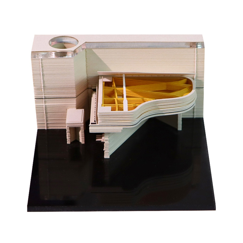 プレゼント創意便箋紙3d立体便箋本は建築模型紙彫刻カレンダーの周暦文を飾っています。|undefined
