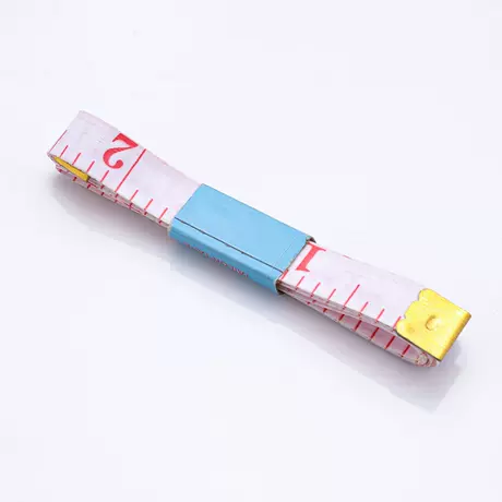 Tape measure (white and green two random hair)