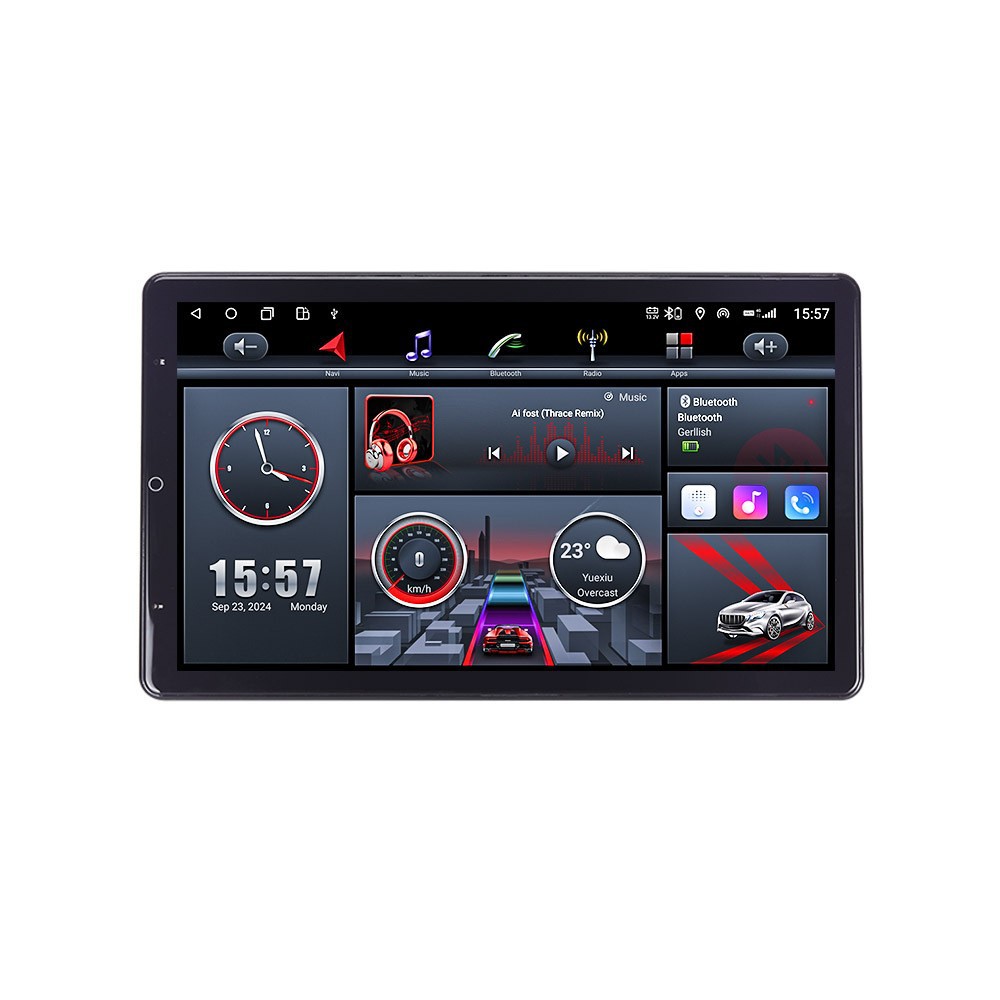 Hot Selling 13.6inch Electric Rotating Built-In 360 Panoramic Wireless Carplay Car Navigation All-In-One Machine