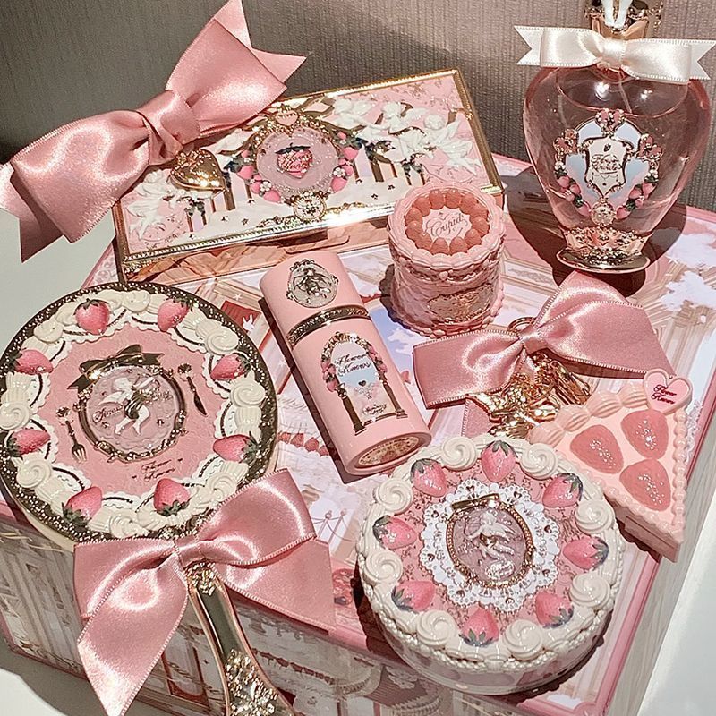 フラワーキーノーセット ギフトボックス 化粧品セット 女性用フルセット 女の子用本物の誕生日プレゼント|undefined