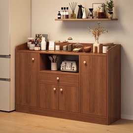 餐边柜靠墙多功能仿实木色柜子客厅摆放储物柜茶水柜酒店备餐柜子