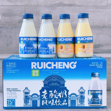 【整箱15瓶】瑞橙甄选老酸奶风味饮品318g黄桃味含乳饮料早餐搭档