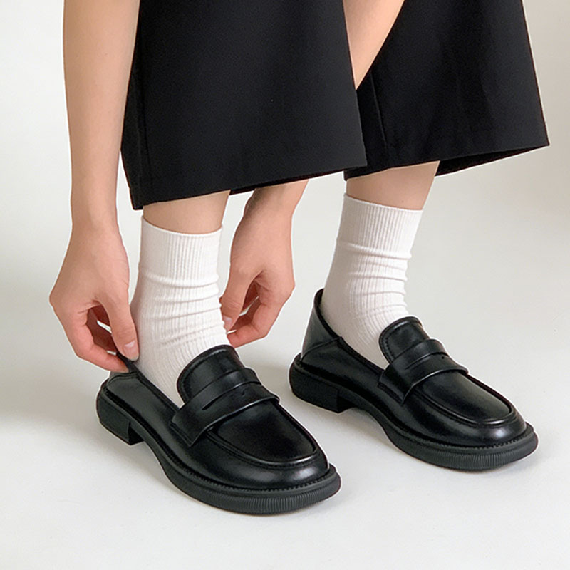 Mocasines Retro de Piel Suave para Mujer Cuero Artificial para Uso Diario