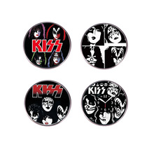 跨境新款KISS摇滚乐队胸针美国硬摇滚音乐金属别针胸章合金徽章