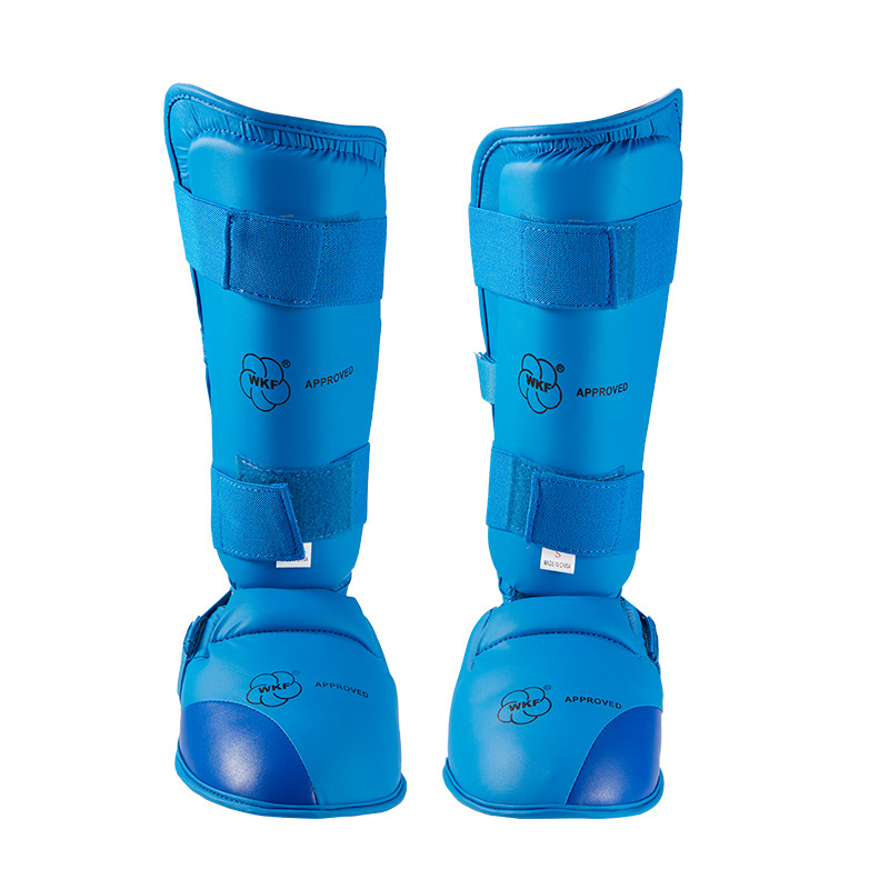 ✅ Thickened Karate Shin Guards with Instep Protection, Taekwondo Calf Guards, Kyokushin Fighting, Sanda, Boxing Protective Gear, Foot Protectors