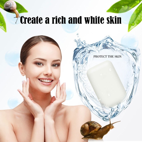 Cross-border wholesale snail handmade soap moisturizing, hydrating and brightening face wash soap essential oil handmade soap Snail Soap
