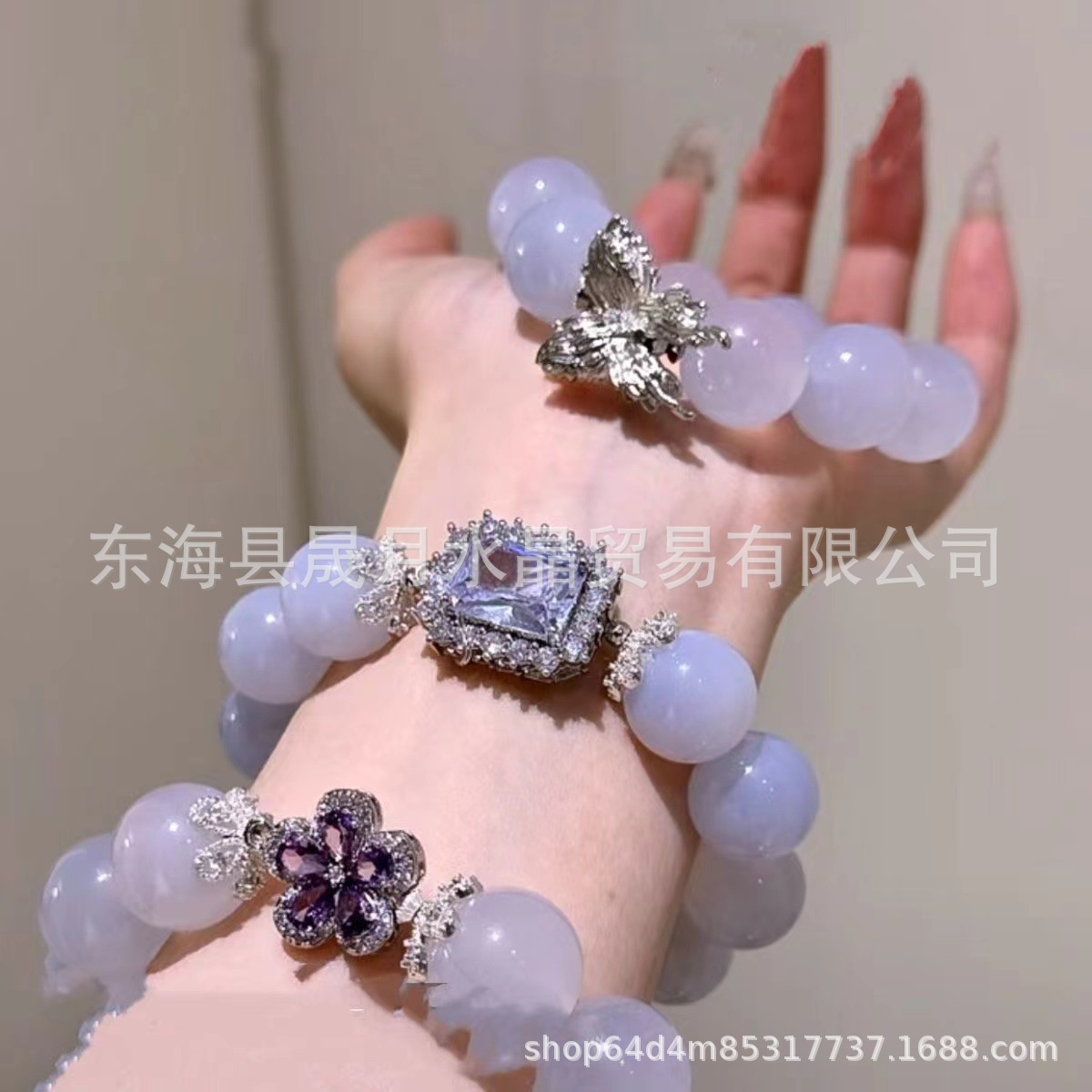 high color retention electroplated zircon inlaid snowflake spacer beads magical box spacer beads diy crystal bracelet ornament accessories