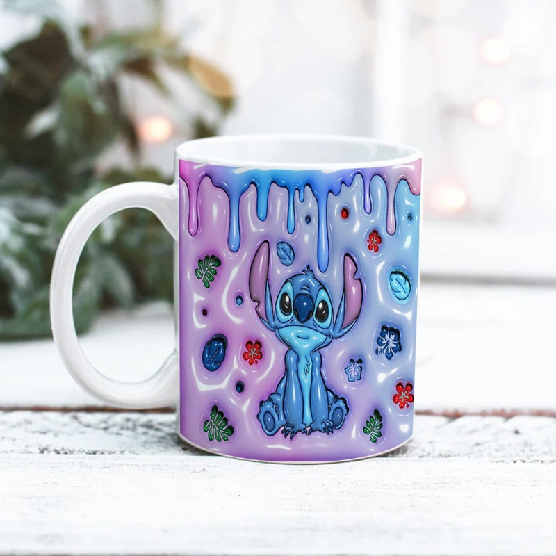 3D stilts ceramic coffee mug tea cup alien baby new Christmas gift