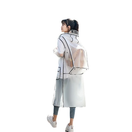 New school bag raincoat hiking backpack raincoat adult poncho student men and women travel large size raincoat