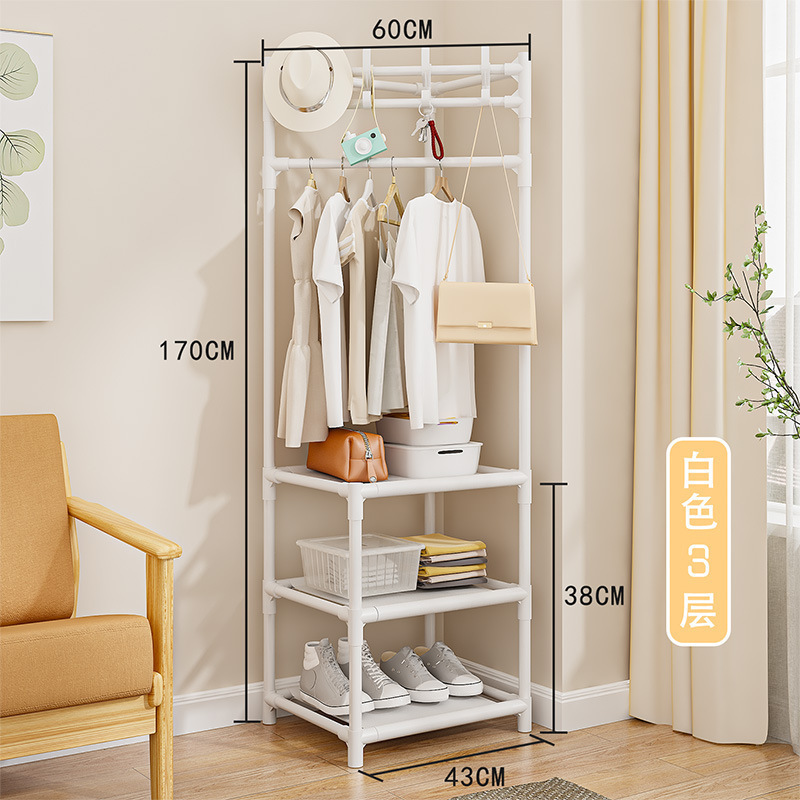 新簡易多機能コーナーコートラックの壁の隅に服を掛けます。|undefined