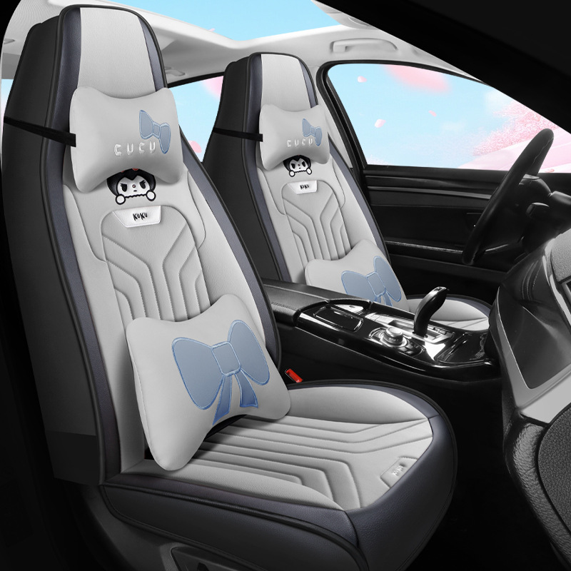 Seat cushion, seat cover – Universal Four Seasons Universal - deluxe-gentleman-gray-integrated-head