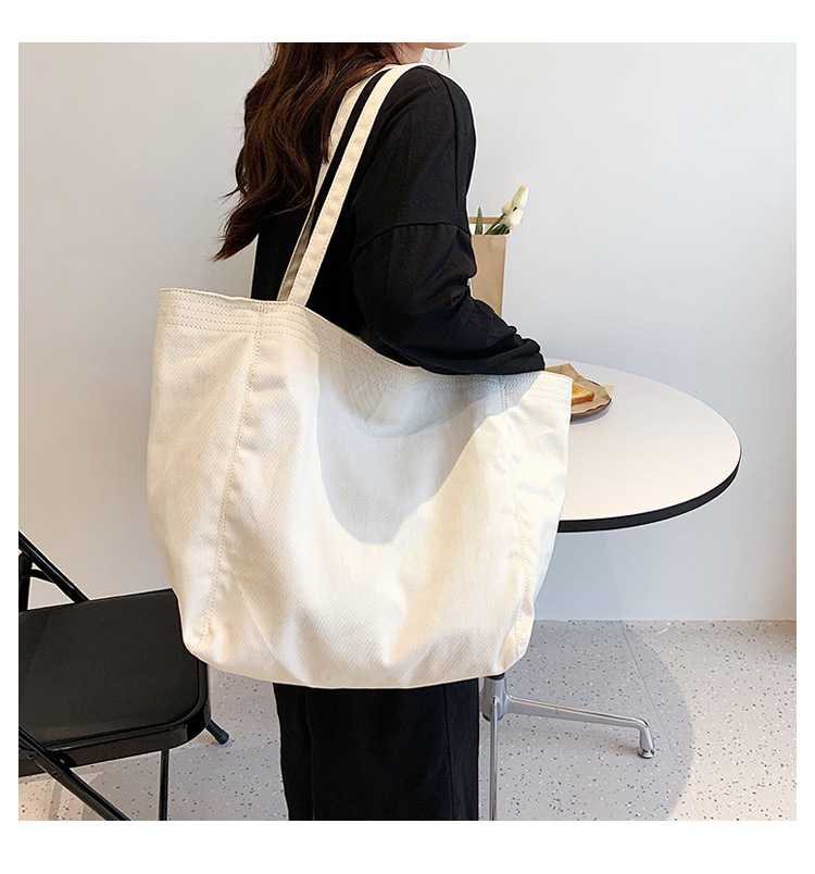Streetwear Solid Color Buckle Tote Bag display picture 3