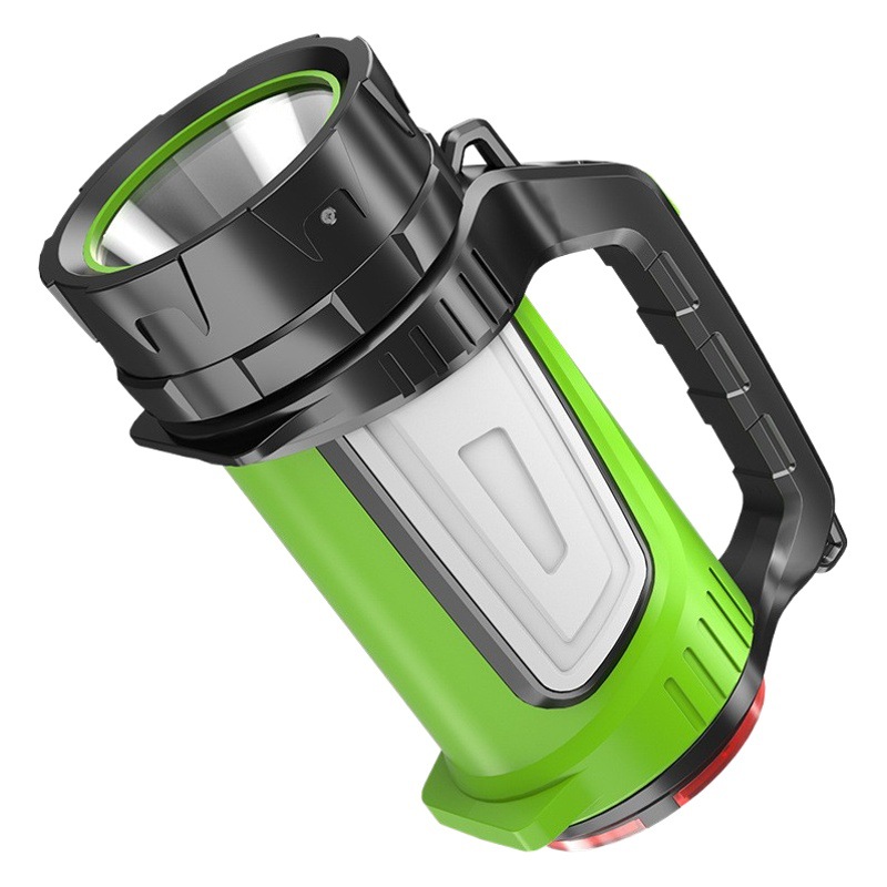 Shangjia luz fuerte lámpara portátil recargable de largo alcance linterna de alta potencia multifuncional hogar reflector de emergencia al aire libre