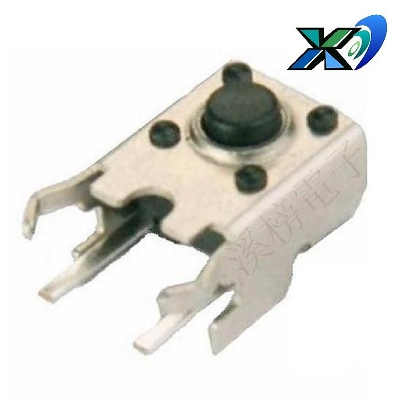 支架按钮开关6高  侧面卧式轻触开关6高 侧面按键开关侧面支架6长