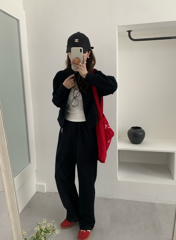 卫衣+裤子套装春秋款百搭立领卫衣显瘦休闲裤时尚运动韩版两件套|undefined